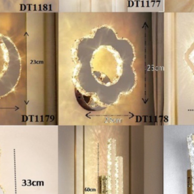 Đèn tường led Pha lê
