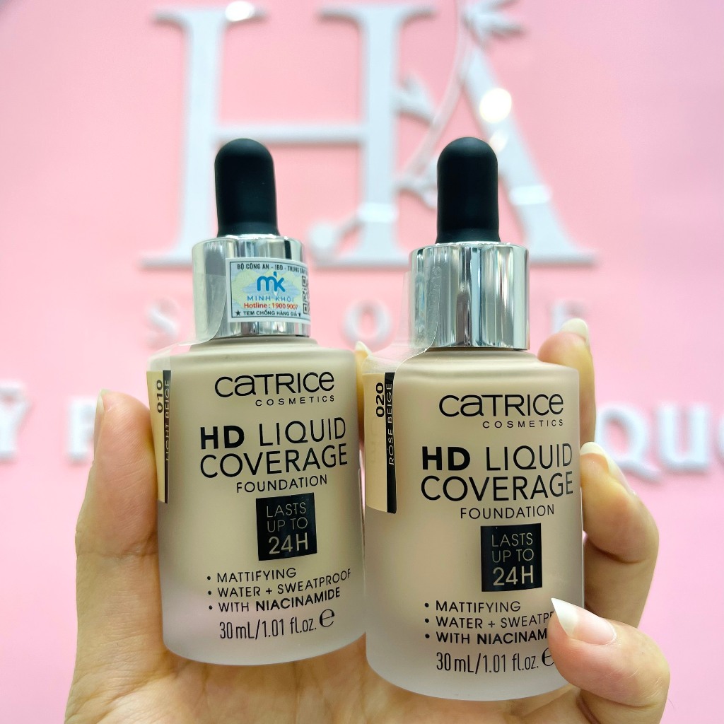 Kem Nền Catrice HD Liquid Coverage 24h – Mỏng Mịn & Lâu Trôi