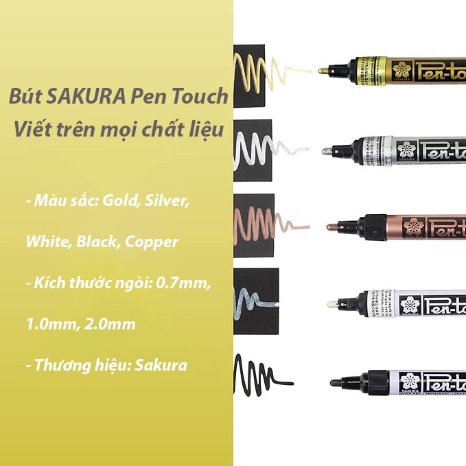 BÚT SƠN SAKURA PENTOUCH (BÚT VIẾT THIỆP CƯỚI, VIẾT ĐƯỢC TRÊN NHIỀU VẬT LIỆU)
