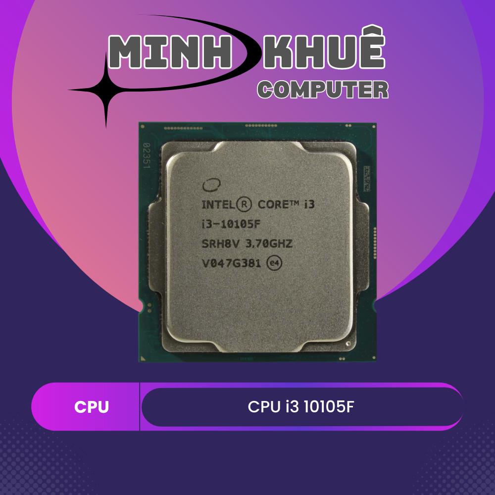 Cpu Intel Core I3 10105F 4C/8T ( 3.7GHz up to 4.4GHz, 6MB ) Tray
