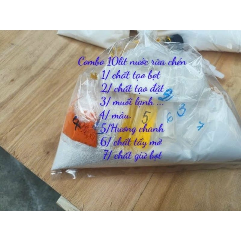 combo 10lit bột pha nước rửa chén 85k