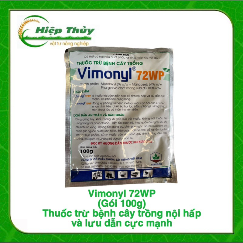 Thuốc trừ bệnh Vimonyl 72WP (Mancozeb 64%) 100gr