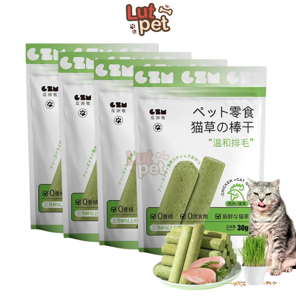 Catnip thanh cho mèo, bánh thưởng cho chó mèo, hamster, mài răng, giảm hôi miệng, tiêu lông - lutpet