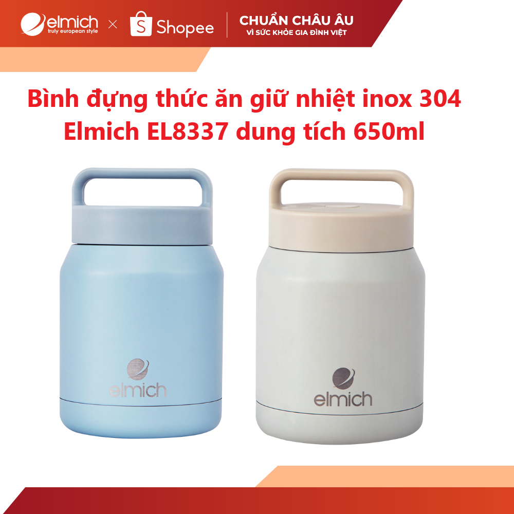 Bình đựng thức ăn giữ nhiệt inox 304 Elmich EL8337 dung tích 650ml