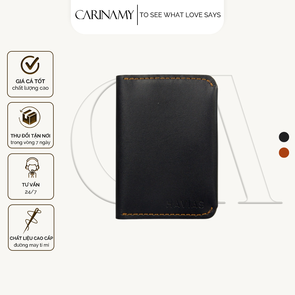 Ví Da Thật Harp2 Mini Wallet