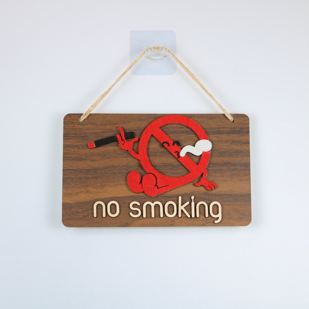 Biển decor No smoking