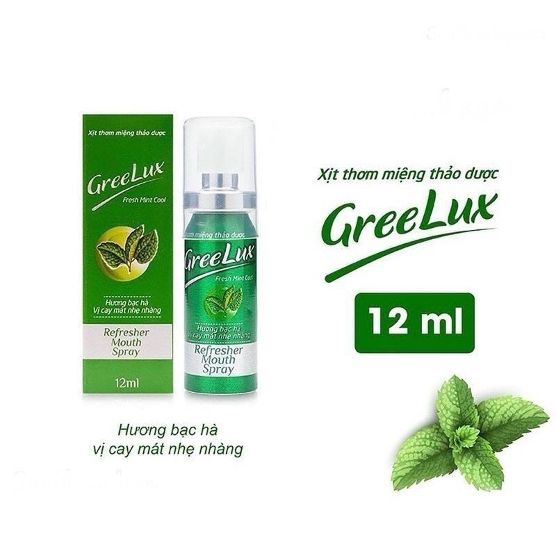 Xịt thơm miệng Greelux Extra Cool Thảo Dược 12ml - Chính hãng ...