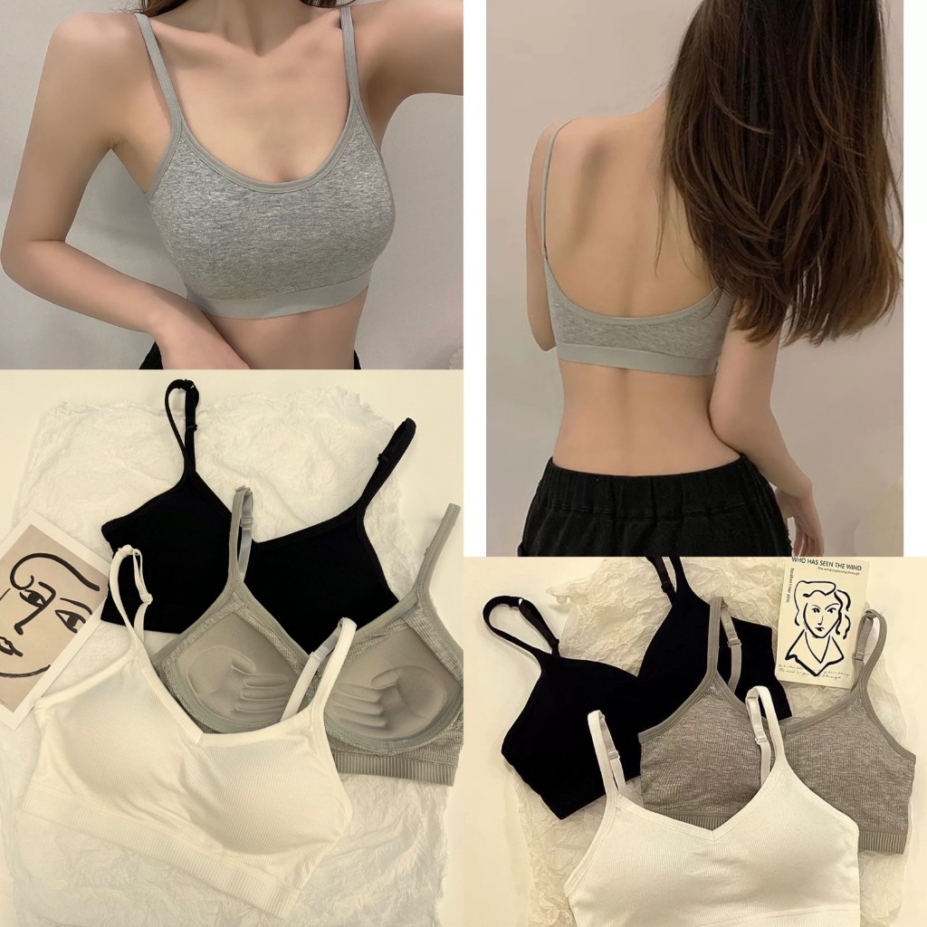 Áo Bra Nữ 2 Dây - Áo Ngực Nữ chữ U hở Lưng Không Gọng Nâng Ngực 358 [ G201 ]