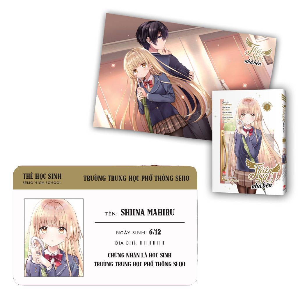 Sách - Thiên sứ nhà bên (Manga) - Tập 1 - Tặng kèm Postcard 2 mặt + Bookmark