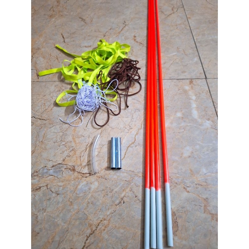 Combo 4 nan thủy tinh tặng 2 bas, dây lèo, dây buộc bas, tio, dây chặn.