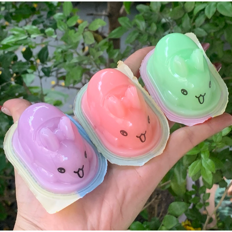 một thạch pudding thỏ