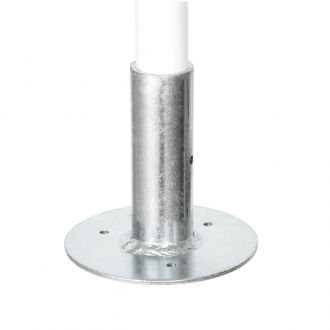 Chân đế L8 (rất chắc),dùng làm chân, bát gắn tường dùng cho ống phi 27mm - 28mm