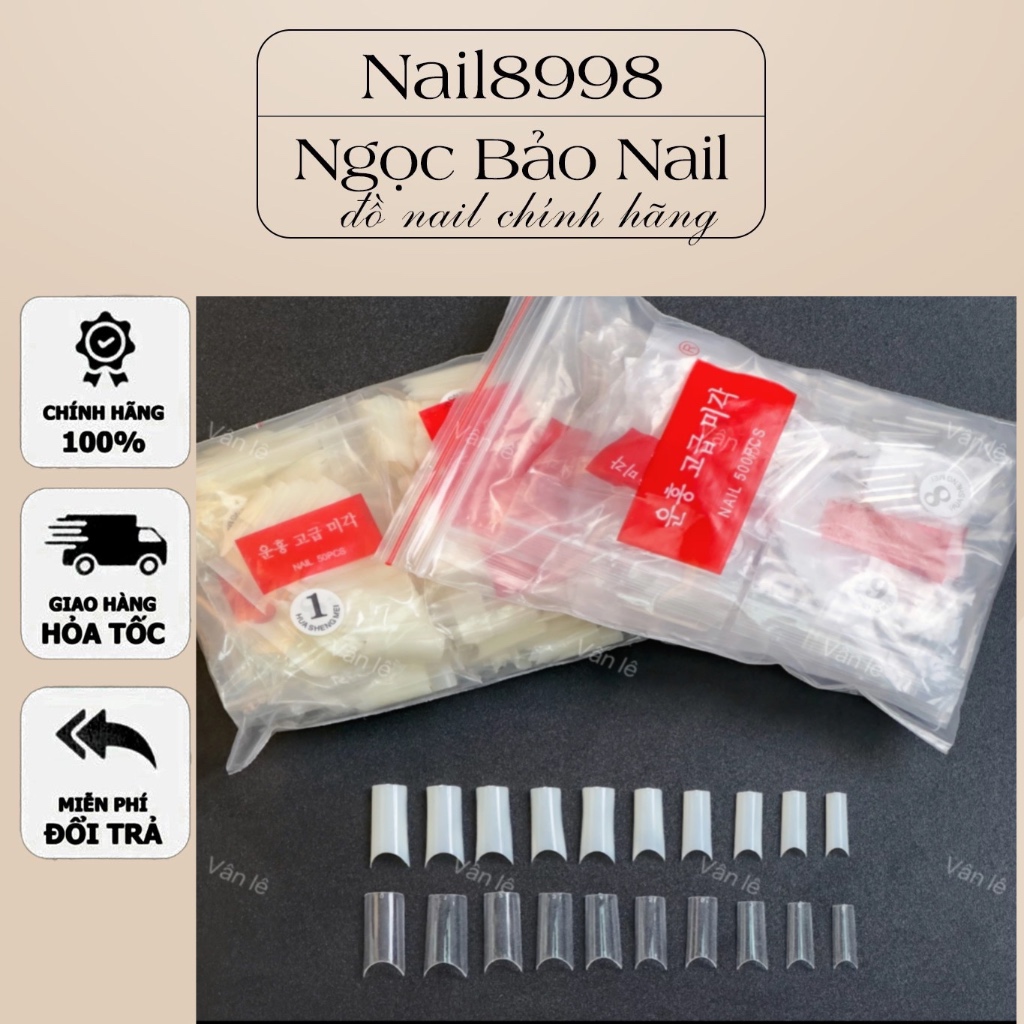 [ Móng nối fom Tre ] Móng Tip Tre , Móng Nối ( 500 pcs)