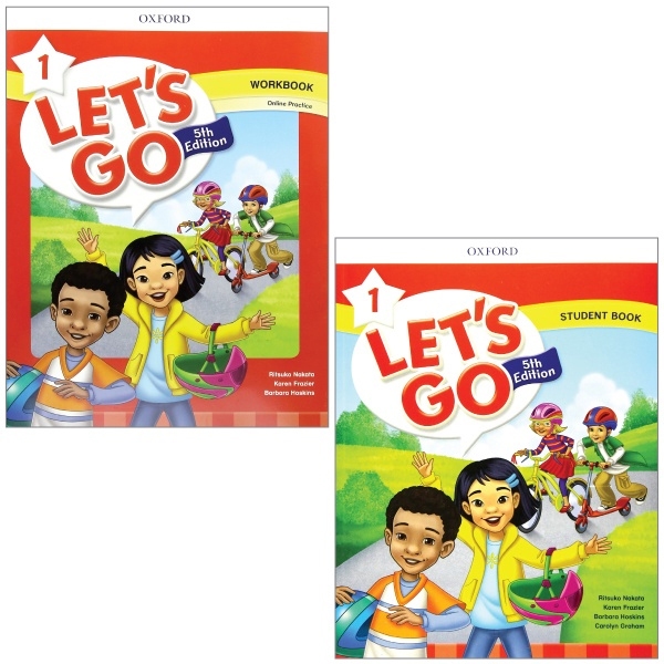 Sách- (Bộ 2 Cuốn) Let's Go 1 - Bản 5th Edition- Tặng file nghe