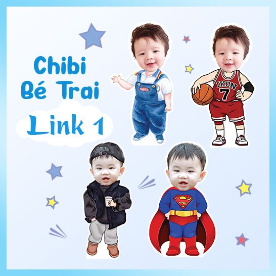 [MS 01-50] Chibi sinh nhật BÉ TRAI (MS 1-50)