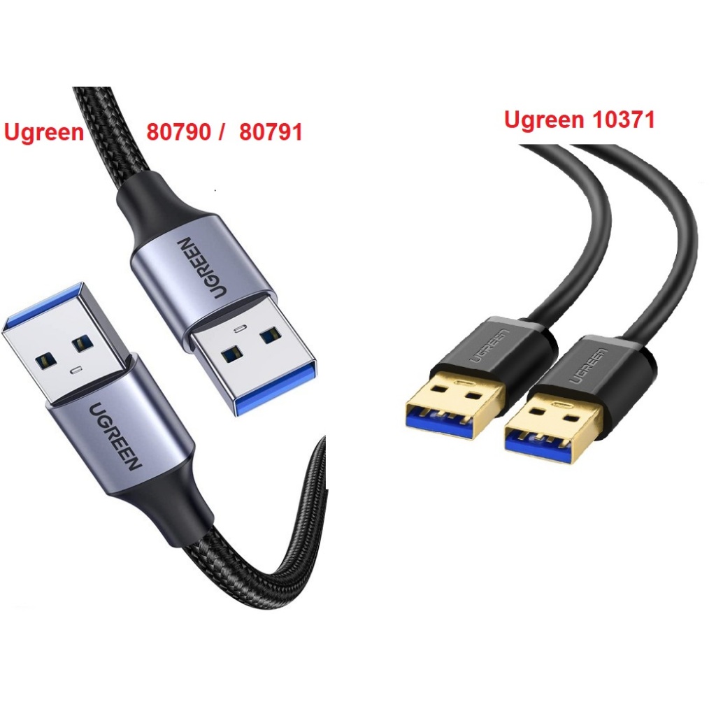 Cáp 2 hai đầu đực USB 3.0 ( 10371, 80790 , 80791 ) Ugreen