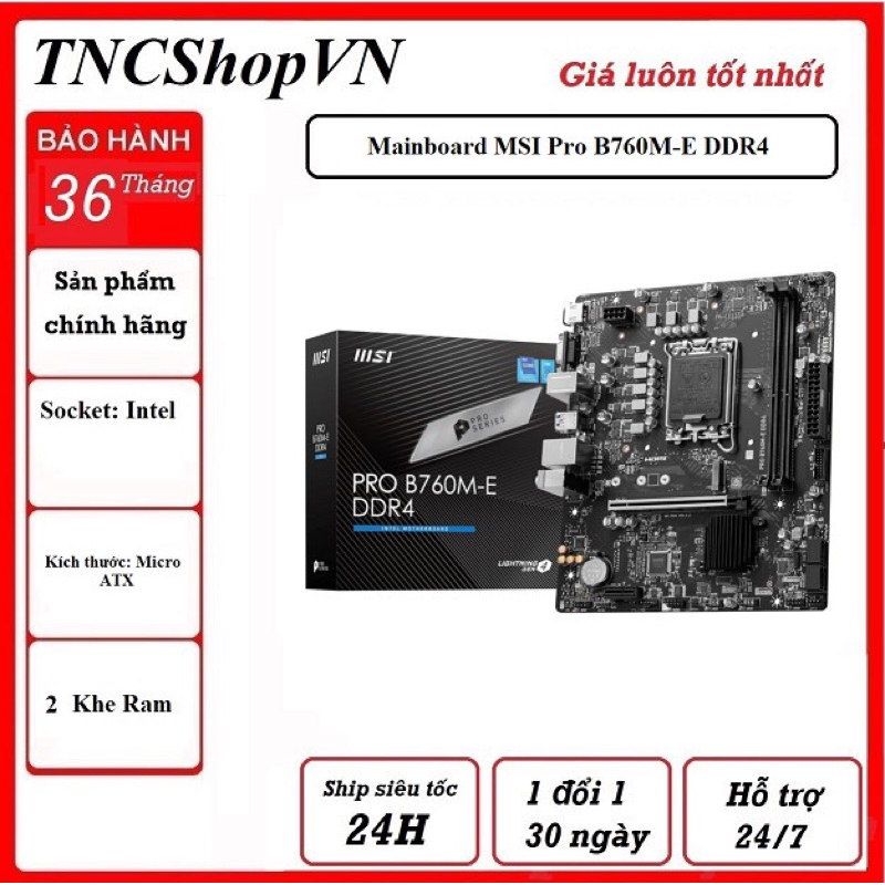 Mainboard MSI PRO B760M-E DDR4