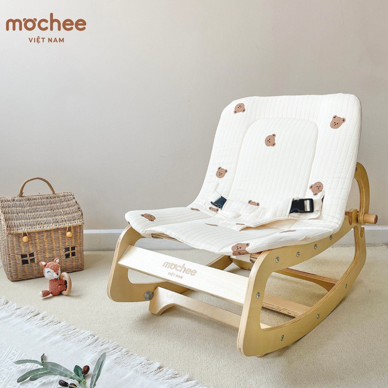 Ghế Bập Bênh Thân Gỗ Mochee