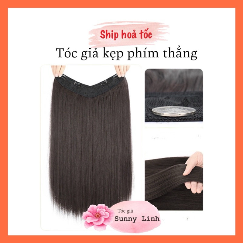 [ HOẢ TỐC ] TÓC GIẢ KẸP PHÍM THẲNG
