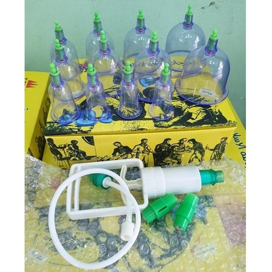 Bộ Giác Hơi 12 Món Không dùng Lửa Có Dây Nối