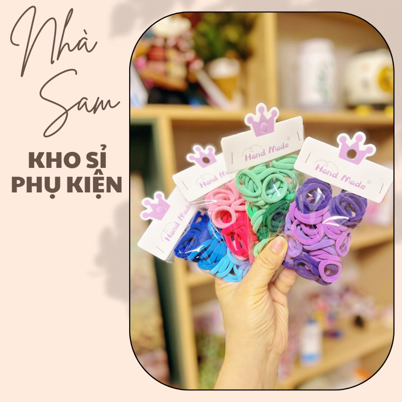 SET 50 CỘT TÓC THUN TRẺ EM