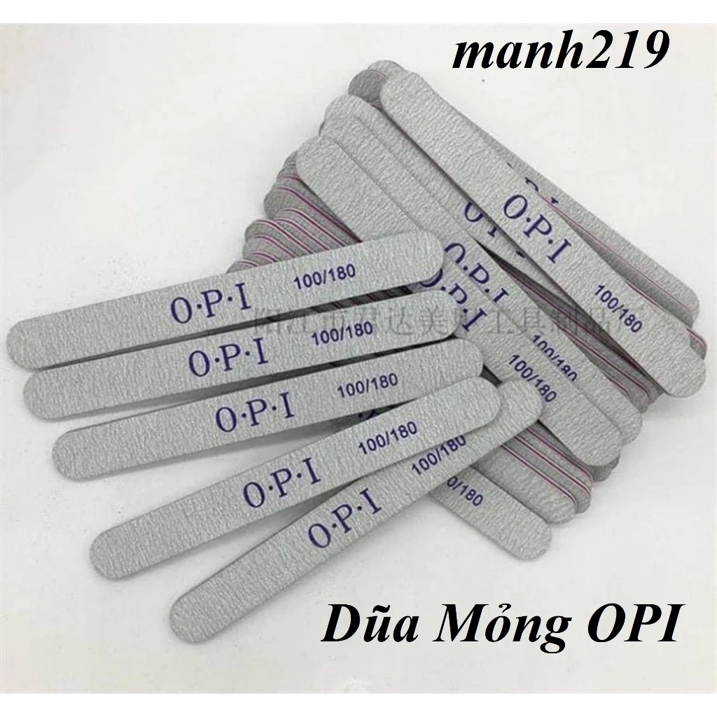 2 Cái Dũa mỏng OPI 100/180 dũa móng tay nail chuyên dụng - manh219