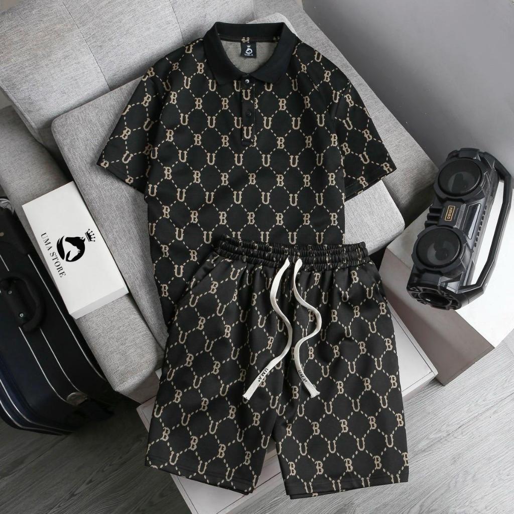 Bộ Quần Áo Nam UMA STORE Họa Tiết BU Chất Cotton Chéo Siêu Đẹp Set Đồ Trẻ Trung Khỏe Khoắn SPB06