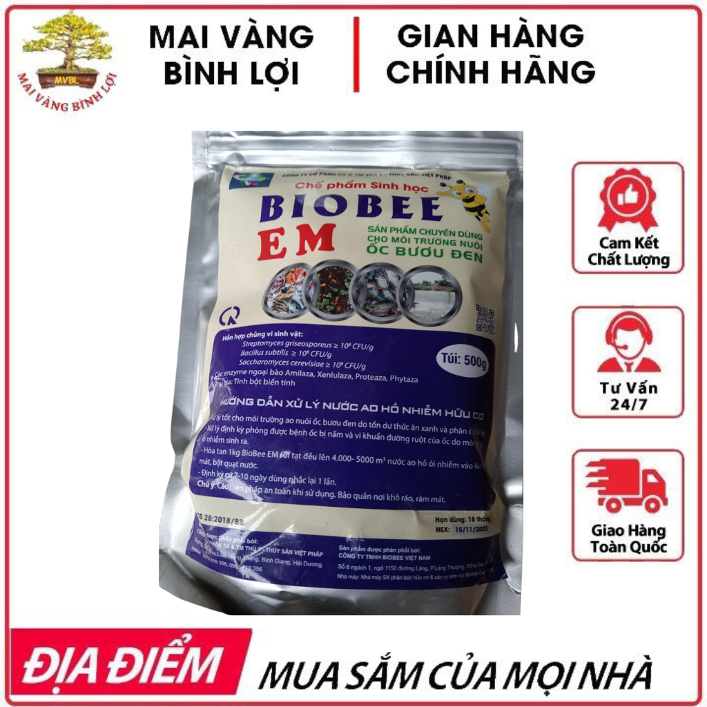 Chế Phẩm Sinh BIOBEE EM Gói 500g