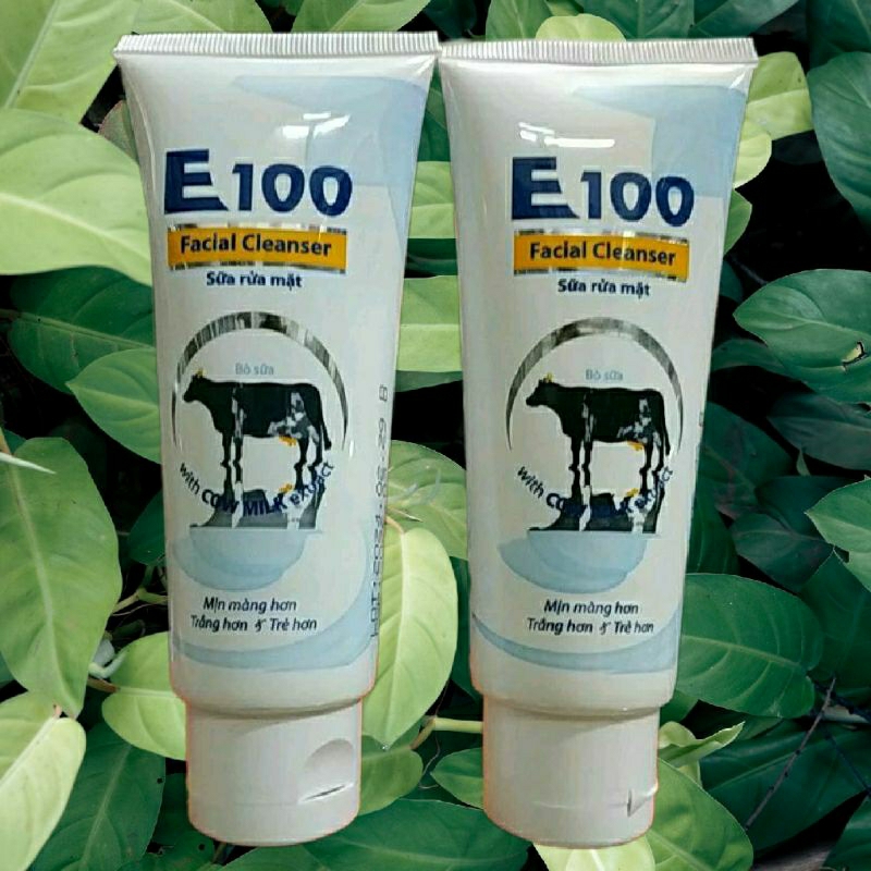 SỮA RỬA MẶT BÒ E100 80ML TRẮNG MỊN DA