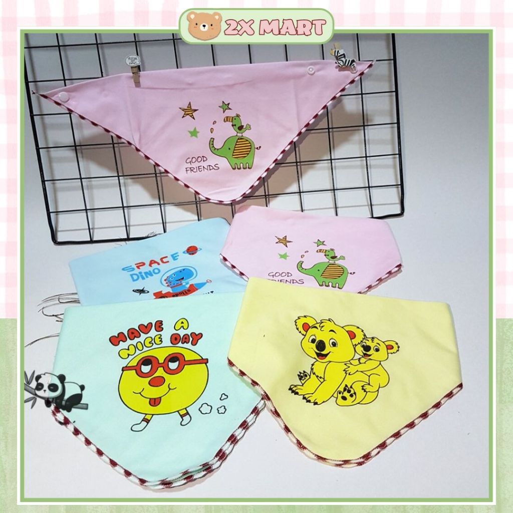 SET 5 Khăn yếm cúc bấm