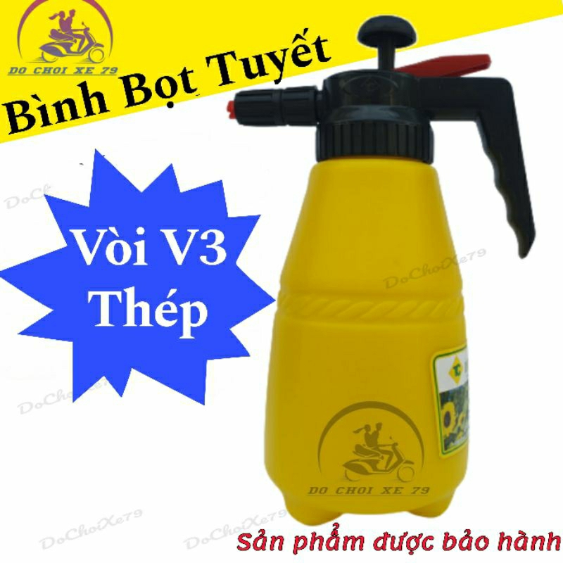 Combo Bình Rửa Xe Bọt Tuyết / Bộ Vòi Độ Bình Bọt Tuyết Rửa Xe Tại Nhà