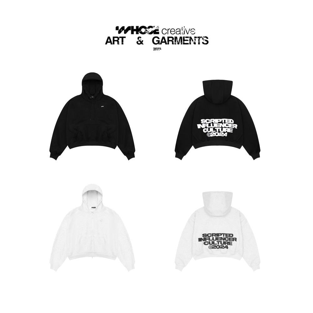 SCRIPTED HOODIE LOGO- Hoodie logo kim loại hình in nổi form boxy