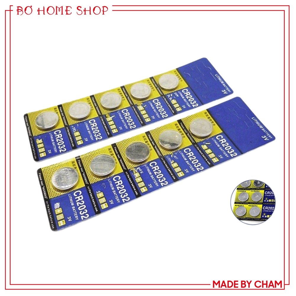 Vỉ 5 viên pin CMOS CR2032 Lithium Battery 3V