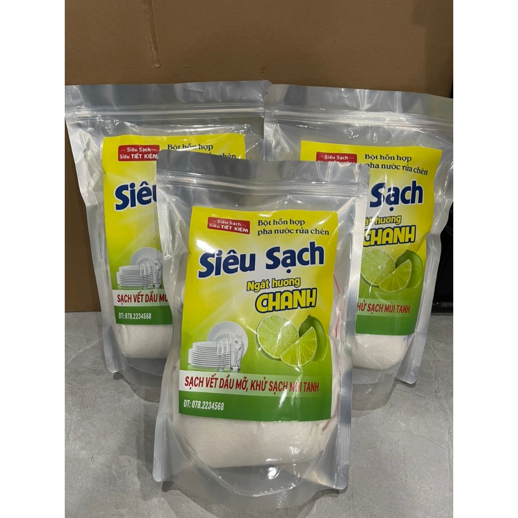 bột pha nước rửa chén