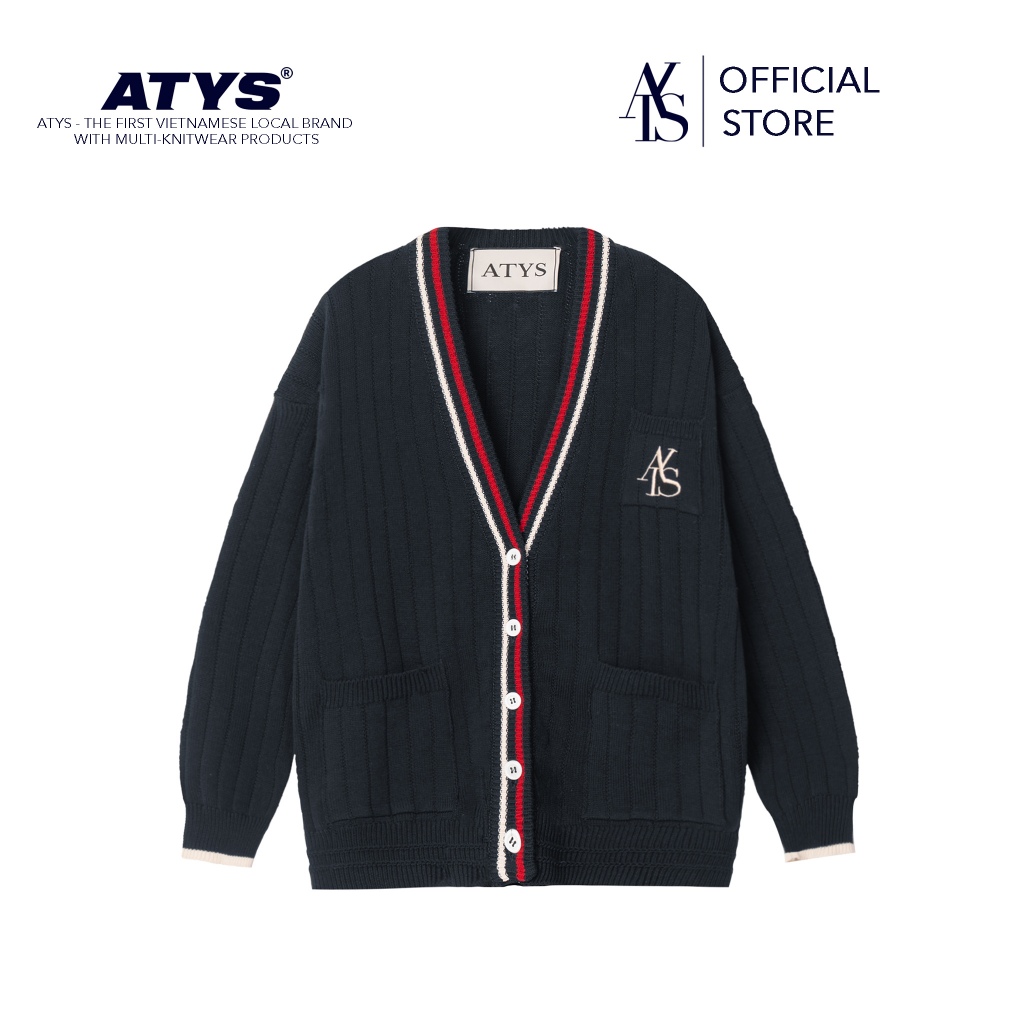 Áo 𝐀𝐓𝐘𝐒®  𝟐-𝐋𝐈𝐍𝐄 𝐊𝐍𝐈𝐓 𝐂𝐎𝐓𝐓𝐎𝐍 𝐂𝐀𝐑𝐃𝐈𝐆𝐀𝐍