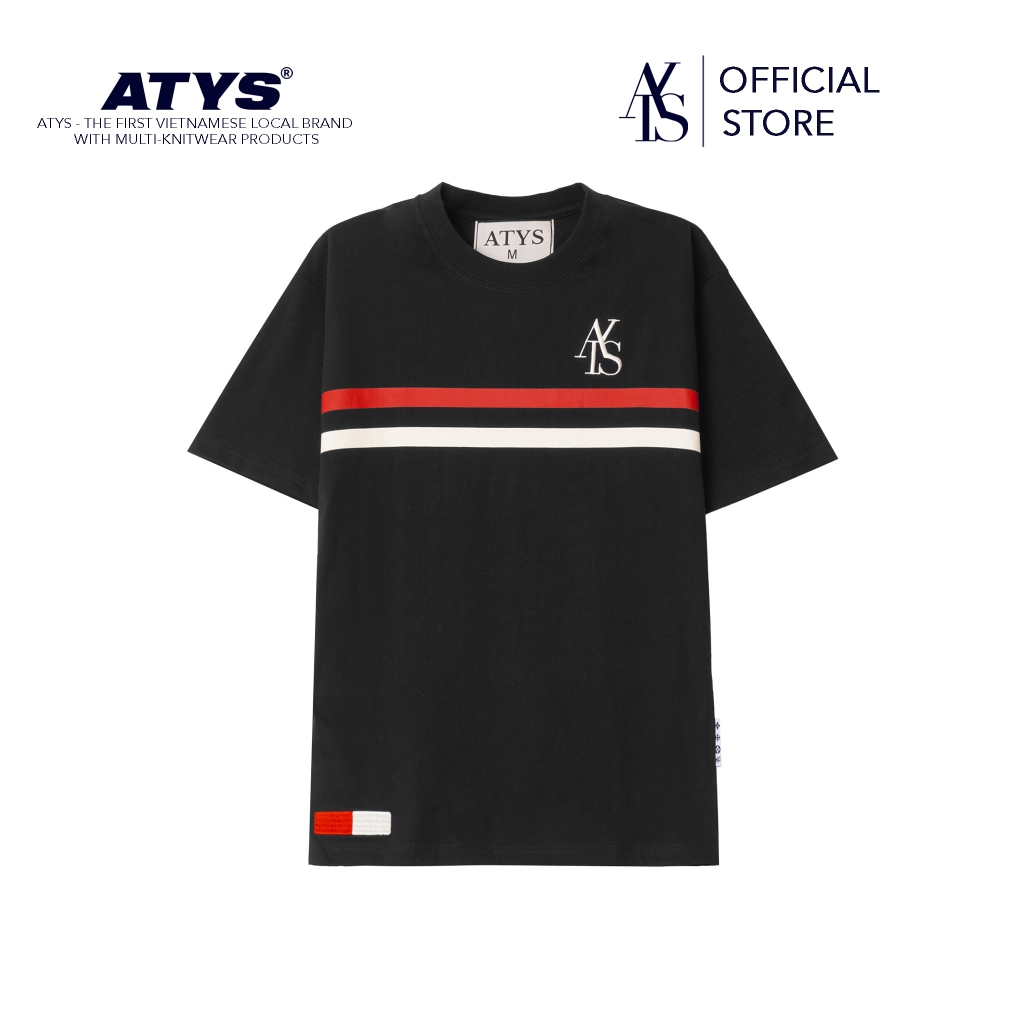 Áo 𝐀𝐓𝐘𝐒® 𝟐-𝐋𝐈𝐍𝐄 𝐓-𝐒𝐇𝐈𝐑𝐓 (ĐEN)