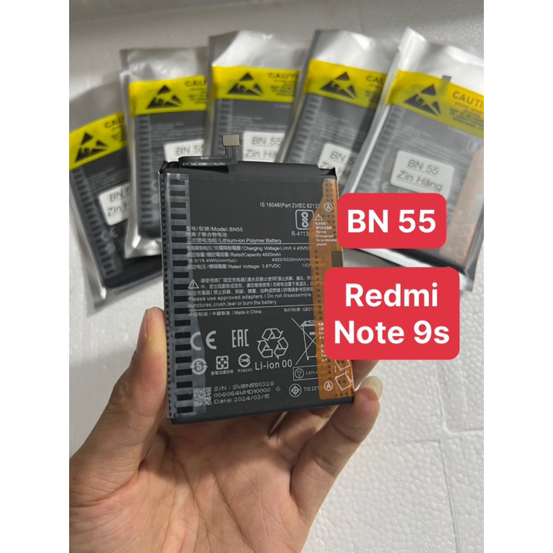 Pin Redmi Note 9s ( BN 55 ) zin hãng