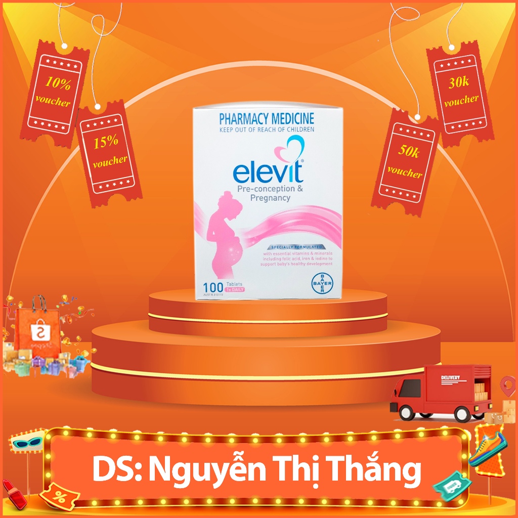 Elevit bầu úc 100v date mới 2026