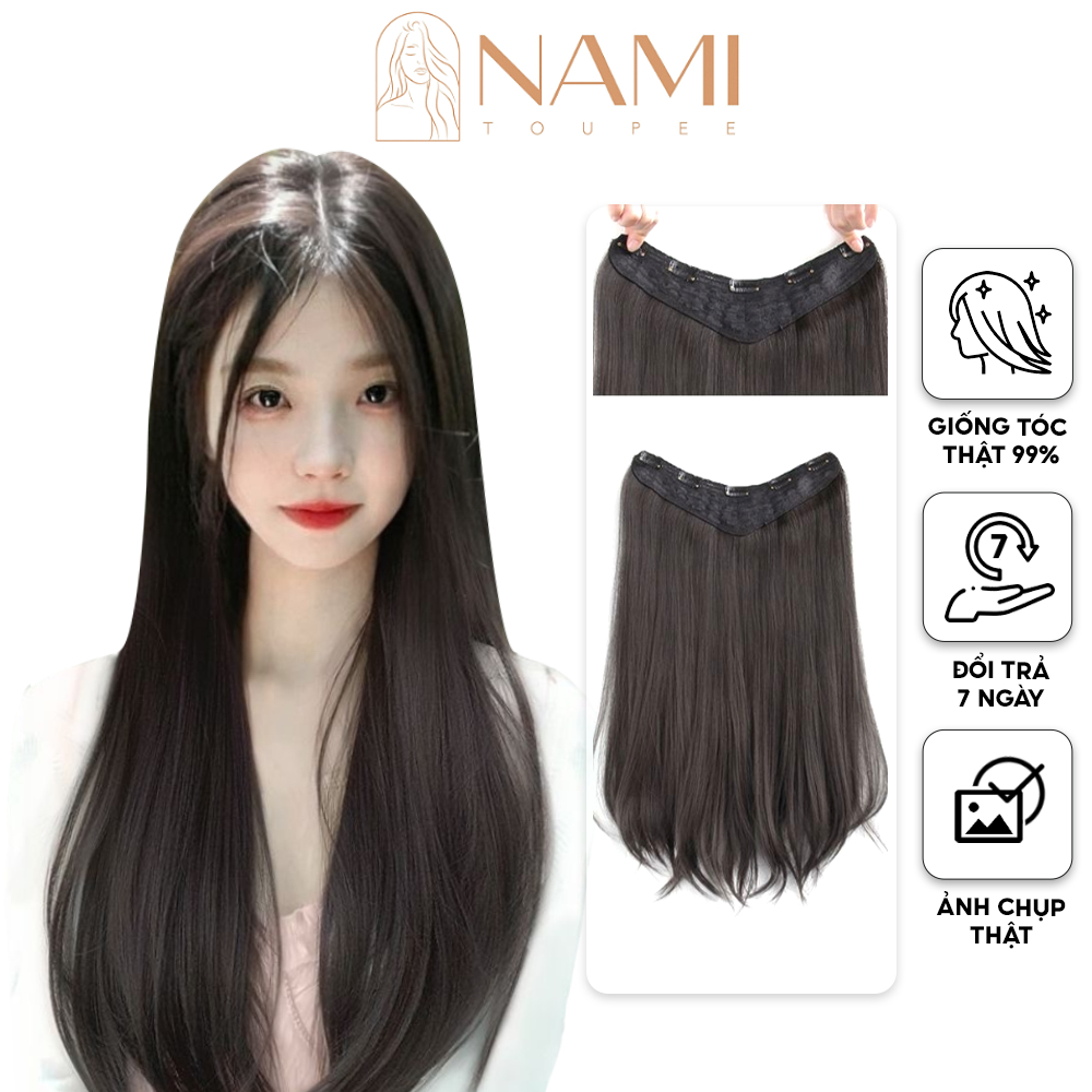 Tóc Kẹp Chữ U 5 Phím Thẳng Tự Nhiên Cao Cấp NAMI-01