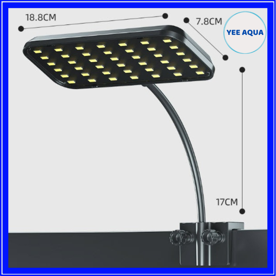 Đèn LED Deyao CF02 (13W) ,CF01 (8W) và CF-02+(PRO) 13W RGB 3 in 1 - Đỏ Cá Không Đỏ Nước