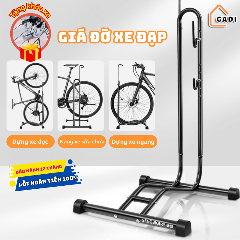 Giá Đỡ Xe Đạp Đa Năng GADI Chống Trượt – Phù Hợp Mọi Kích Cỡ, Lý Tưởng Cho Sửa Chữa và Trưng Bày [Tặng khóa phanh đĩa]