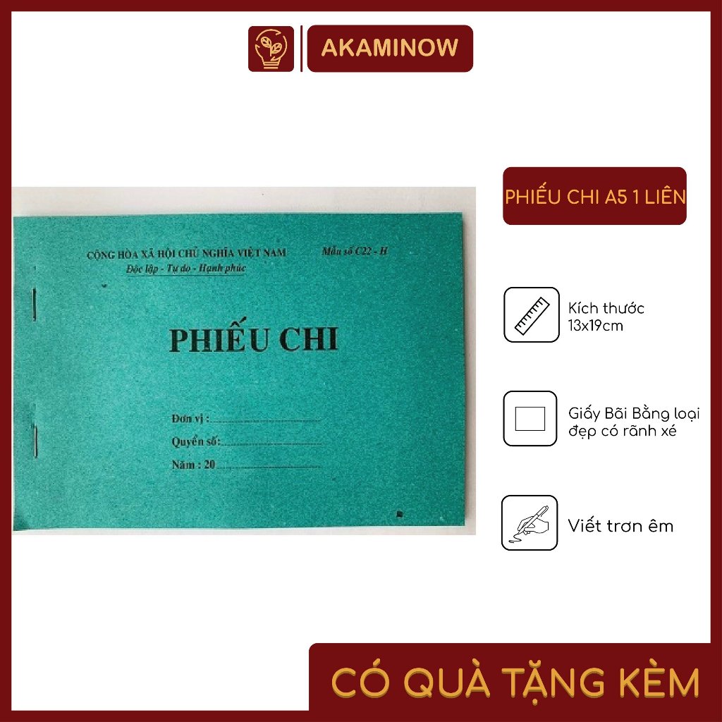 Phiếu chi A5 1 liên