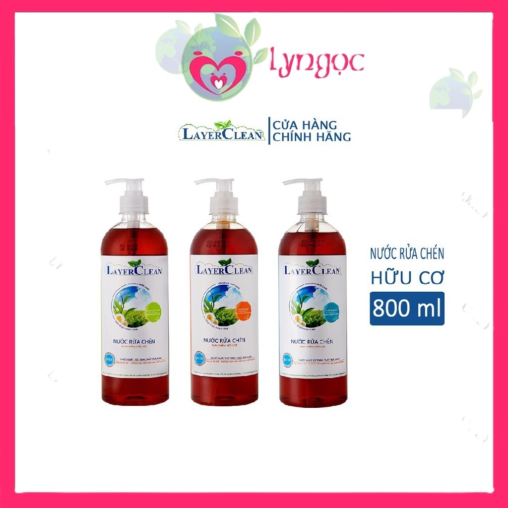 Nước rửa chén Layer Clean 800ml
