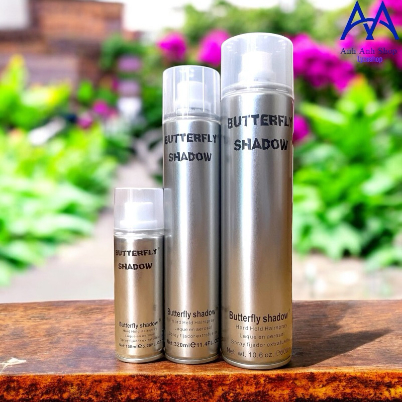 [CHÍNH HÃNG] GÔM XỊT TÓC NAM NỮ BUTTERFLY SHADOW 150/320/600ML