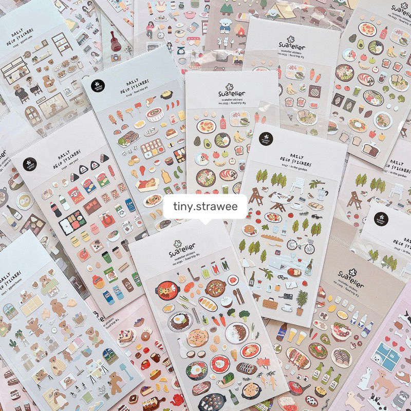 Stickers Hàn SUATELIER (P1) | Tiny Strawee