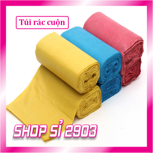 ( COMBO 5 BỊCH =5 KG ) TÚI RÁC CUỘN ( 3 CUỘN/BỊCH)