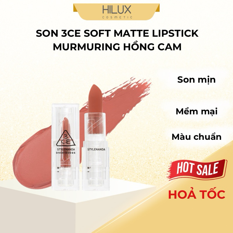Son lì 3ce soft matte màu speak to me