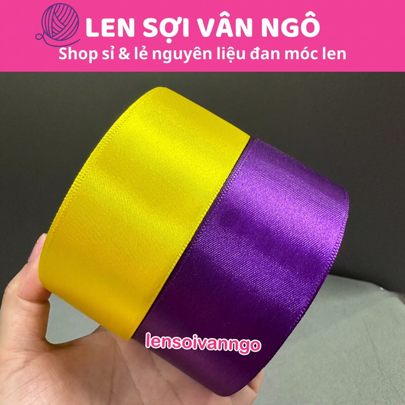 Combo 10m ruy băng lụa bản 4cm (26119)