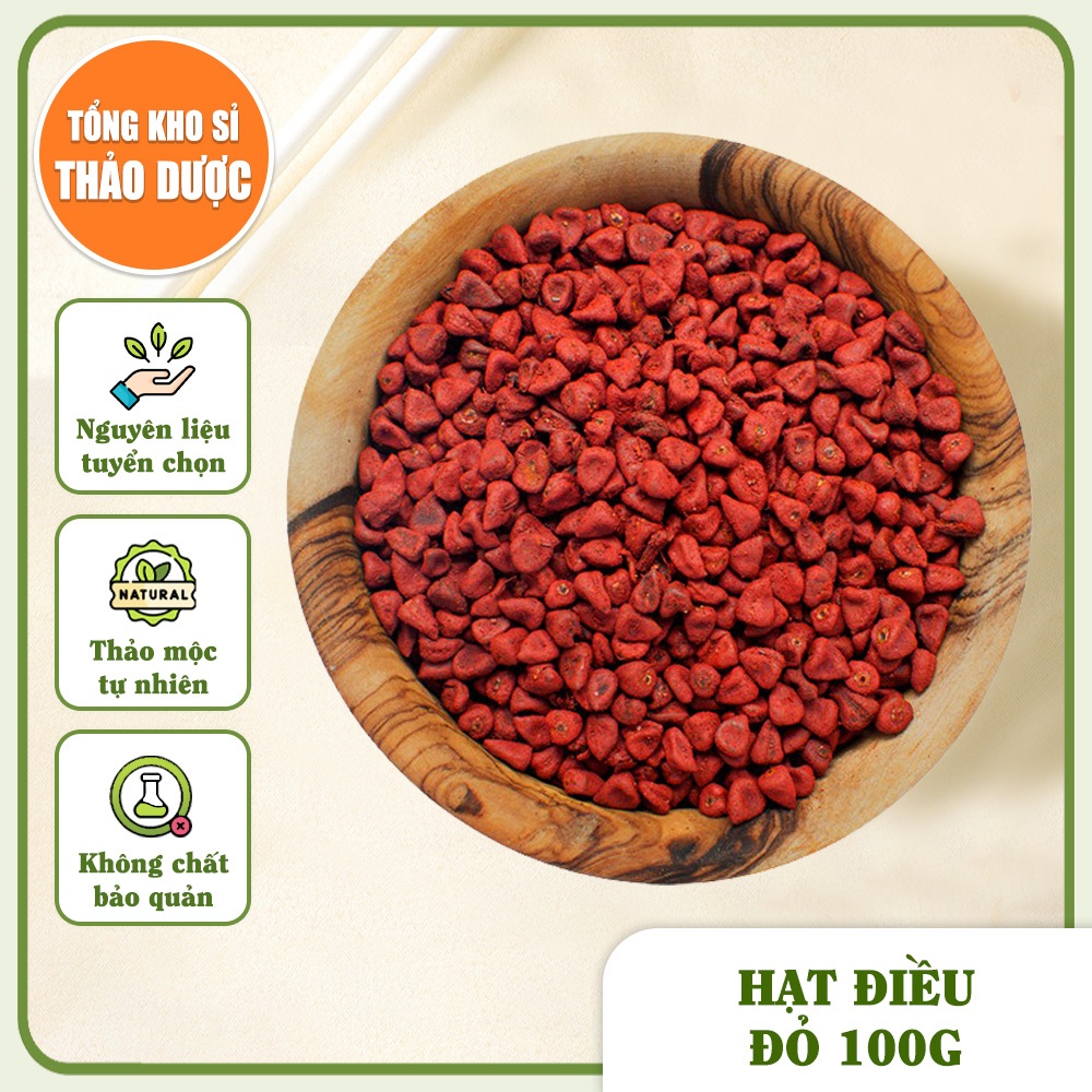 Hạt điều màu 100g, hạt cari, hạt tạo màu tự nhiên