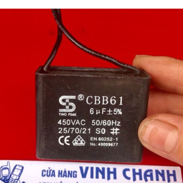 Combo 2 con tụ 6uf 450v